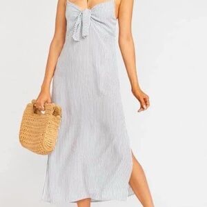 Show Me Your Mumu front tie striped Sheridan Dress